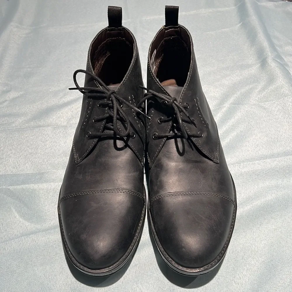 Clarks Hinman Mid Top Leather Chukka‎ Boots 12 A6
